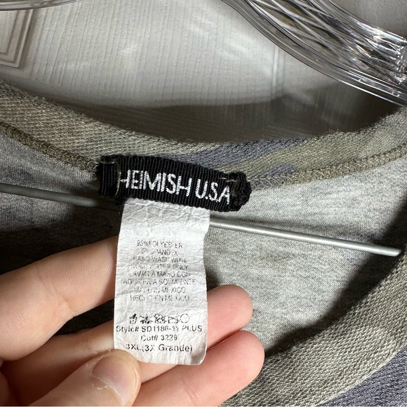 Heimish U.S.A Camo Print Long Sleeve Aline Dress size 3XL - Picture 2 of 11